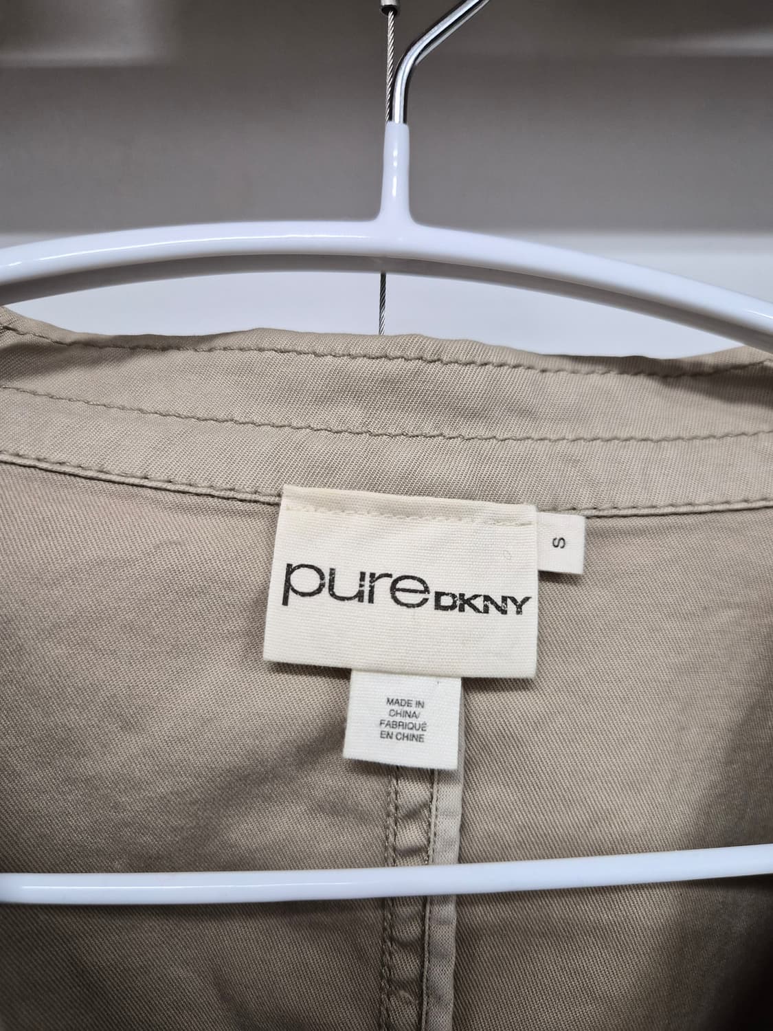 DKNY 가죽 트리밍 스판 자켓 상품이미지2