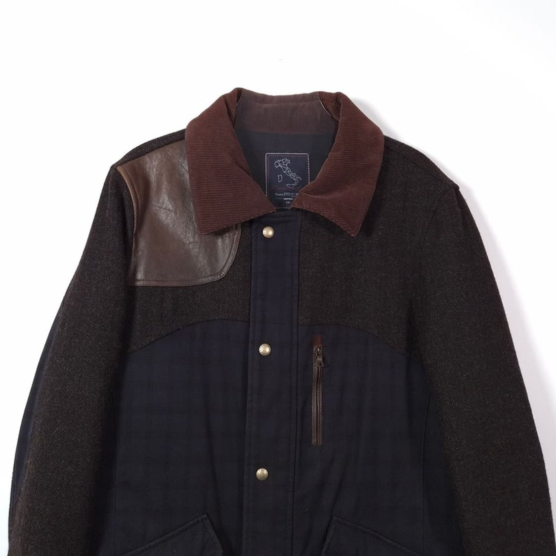 프랑코 페라로 피에몬테 레더 패치 헌팅 자켓 L 상품이미지2