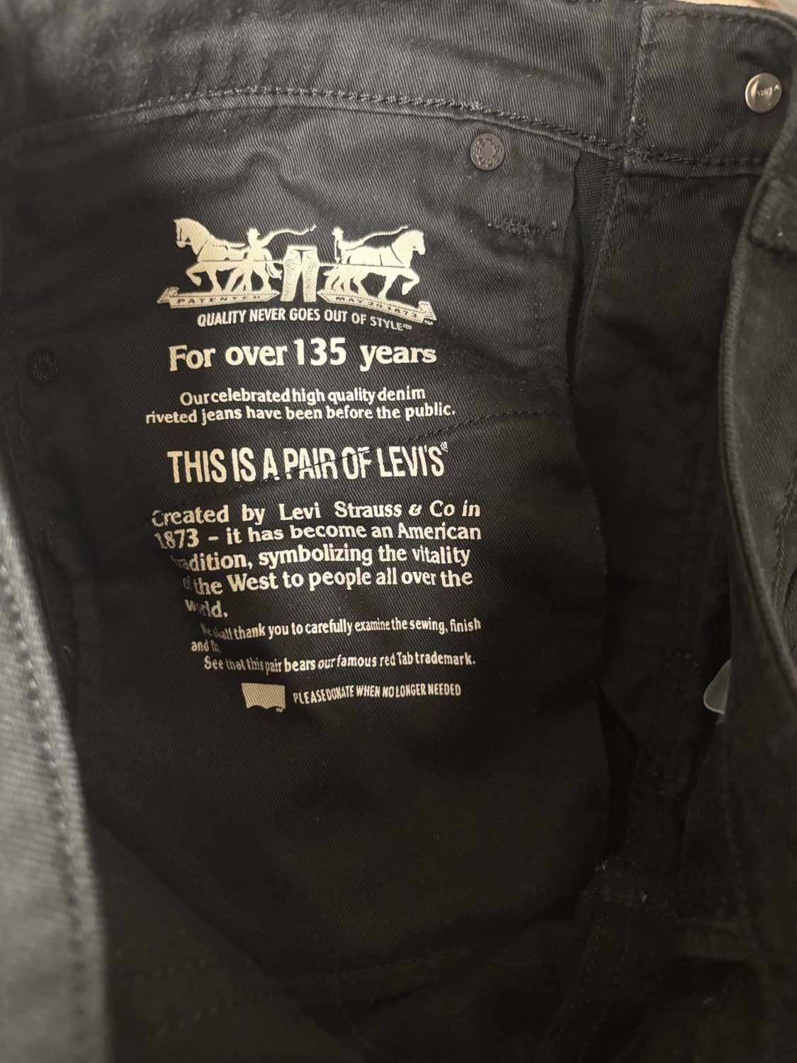 리바이스 블랙진 상품이미지6