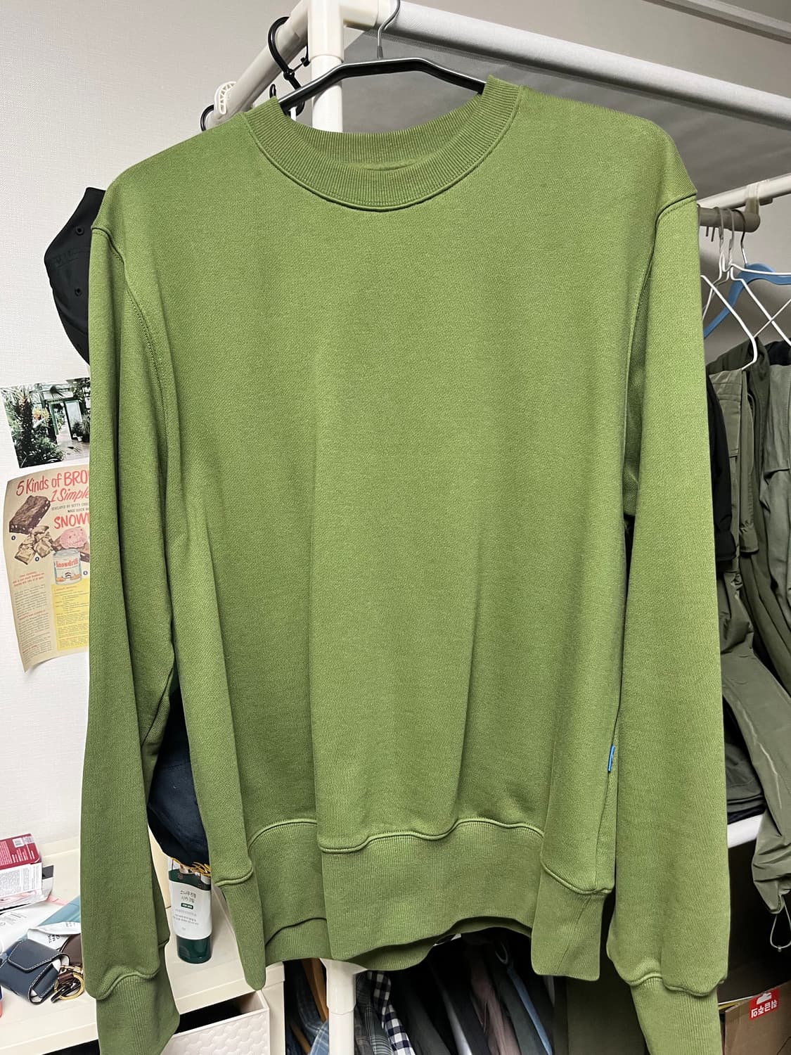 도큐먼트 백로고 맨투맨 s 상품이미지4