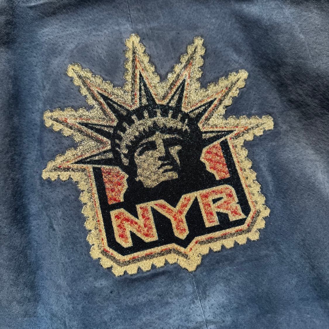 [L] G-III x Carl Banks NHL 뉴욕레인저스 스웨이드자켓 상품이미지7