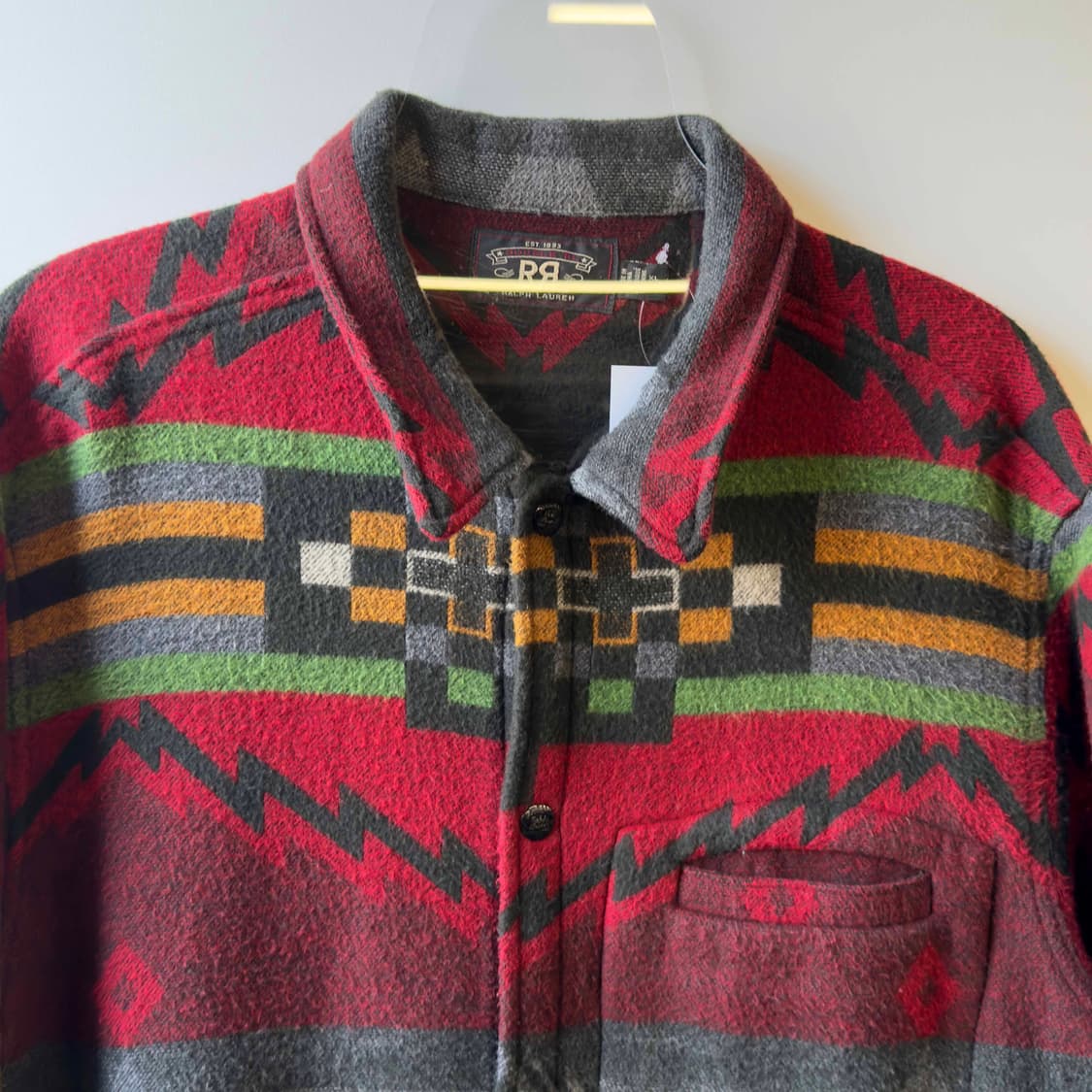 RRL 더블알엘 나바호 오버 울 셔츠 상품이미지2