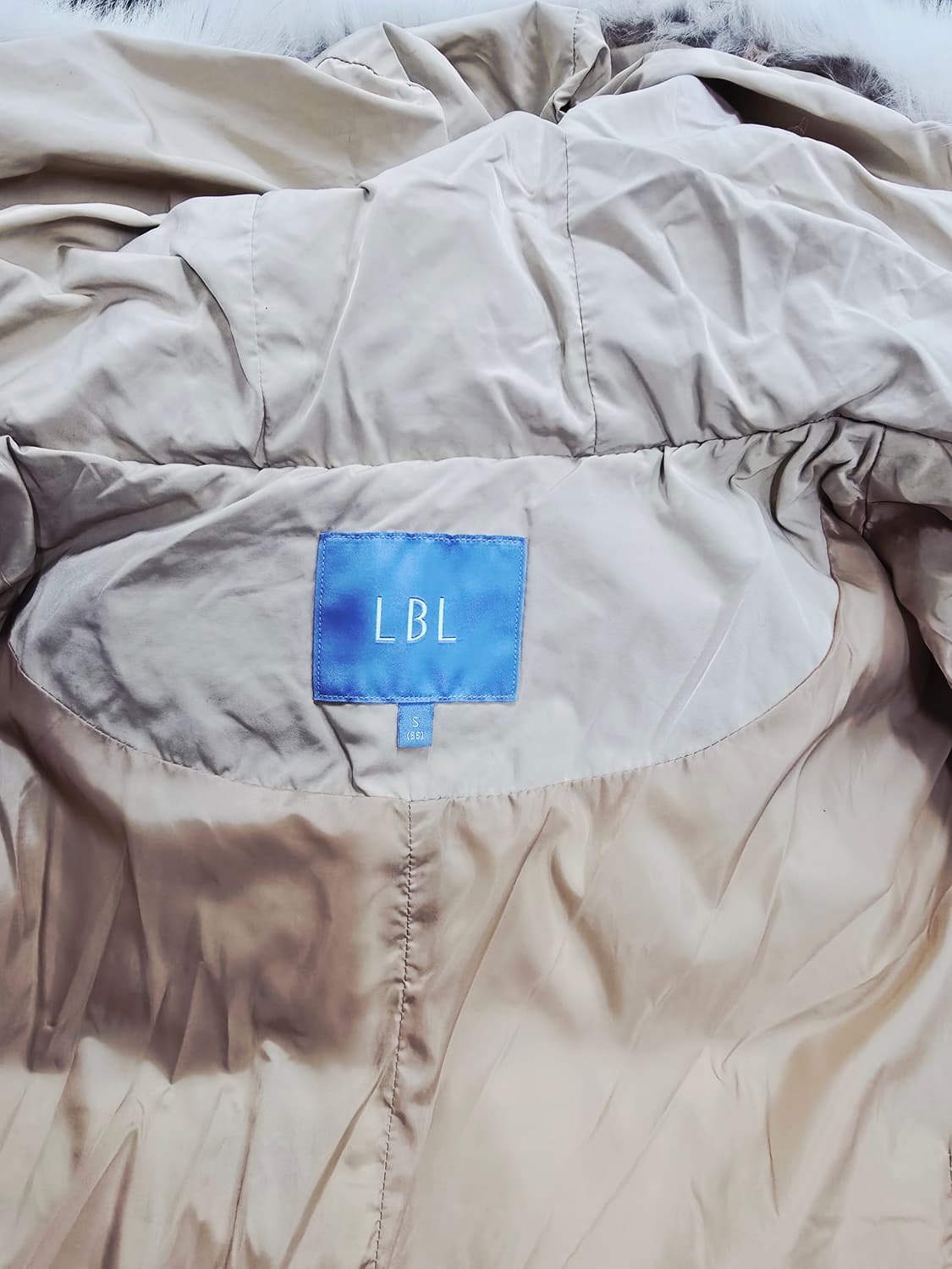 LBL 사가폭스퍼 롱패딩 베이지 상품이미지8