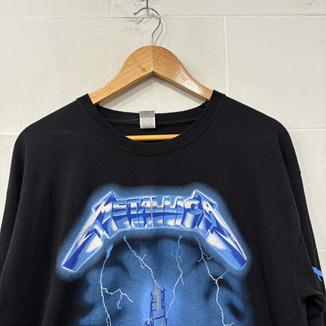 빈티지 메탈리카 프린팅 긴팔티 상품이미지2