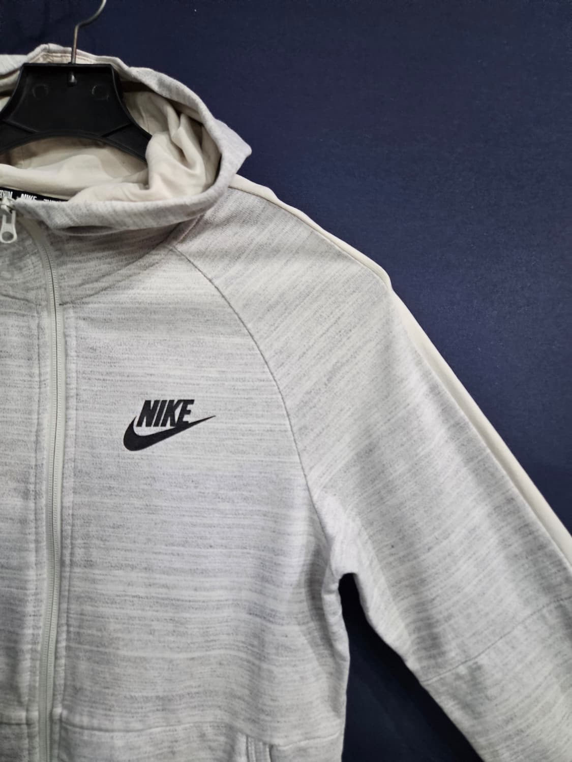 나이키 멜란지 그레이 남성 슬림핏 95 후드집업  상품이미지4