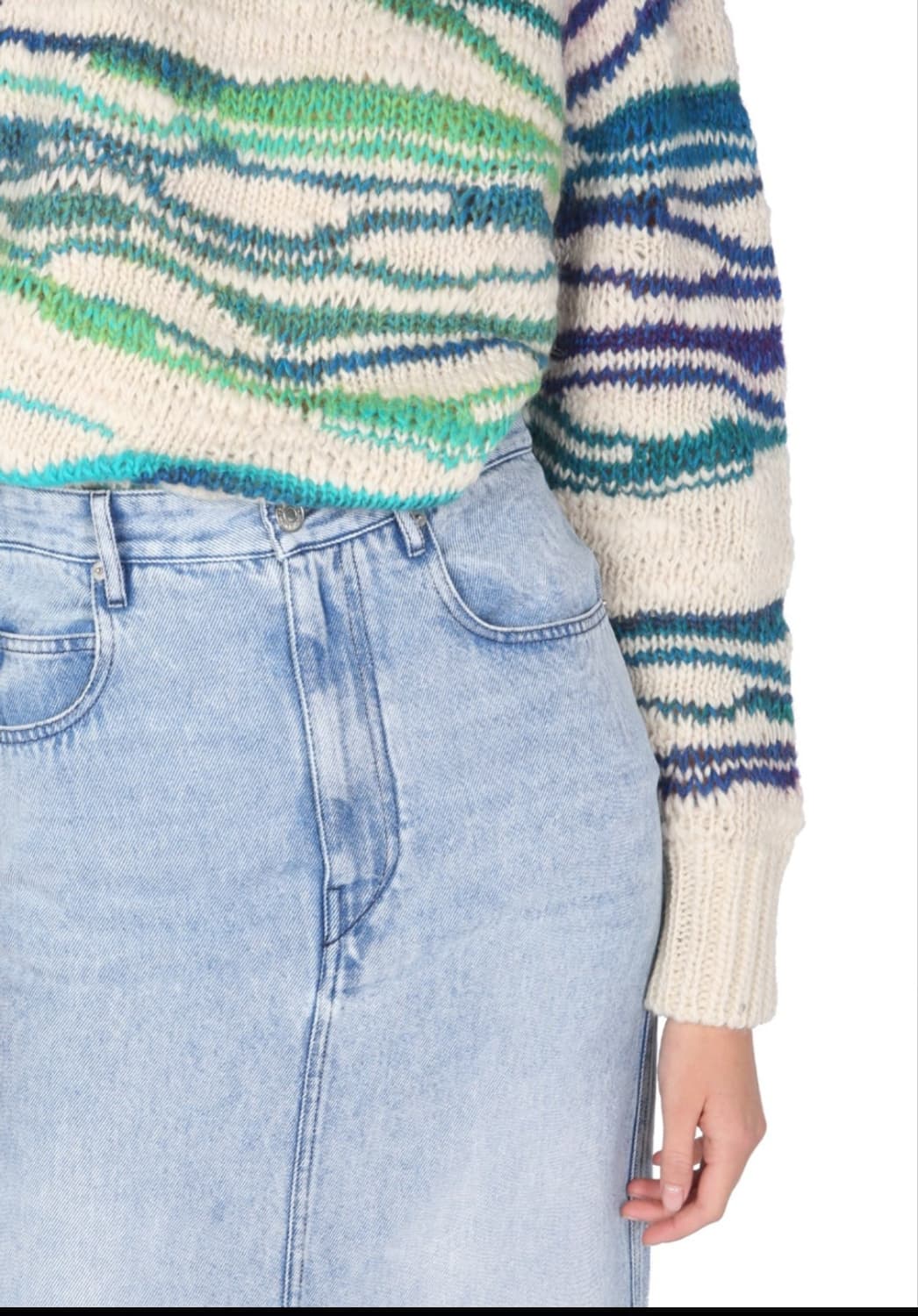 이자벨마랑 에뚜왈 데님 미디 스커트 44사이즈 상품이미지5