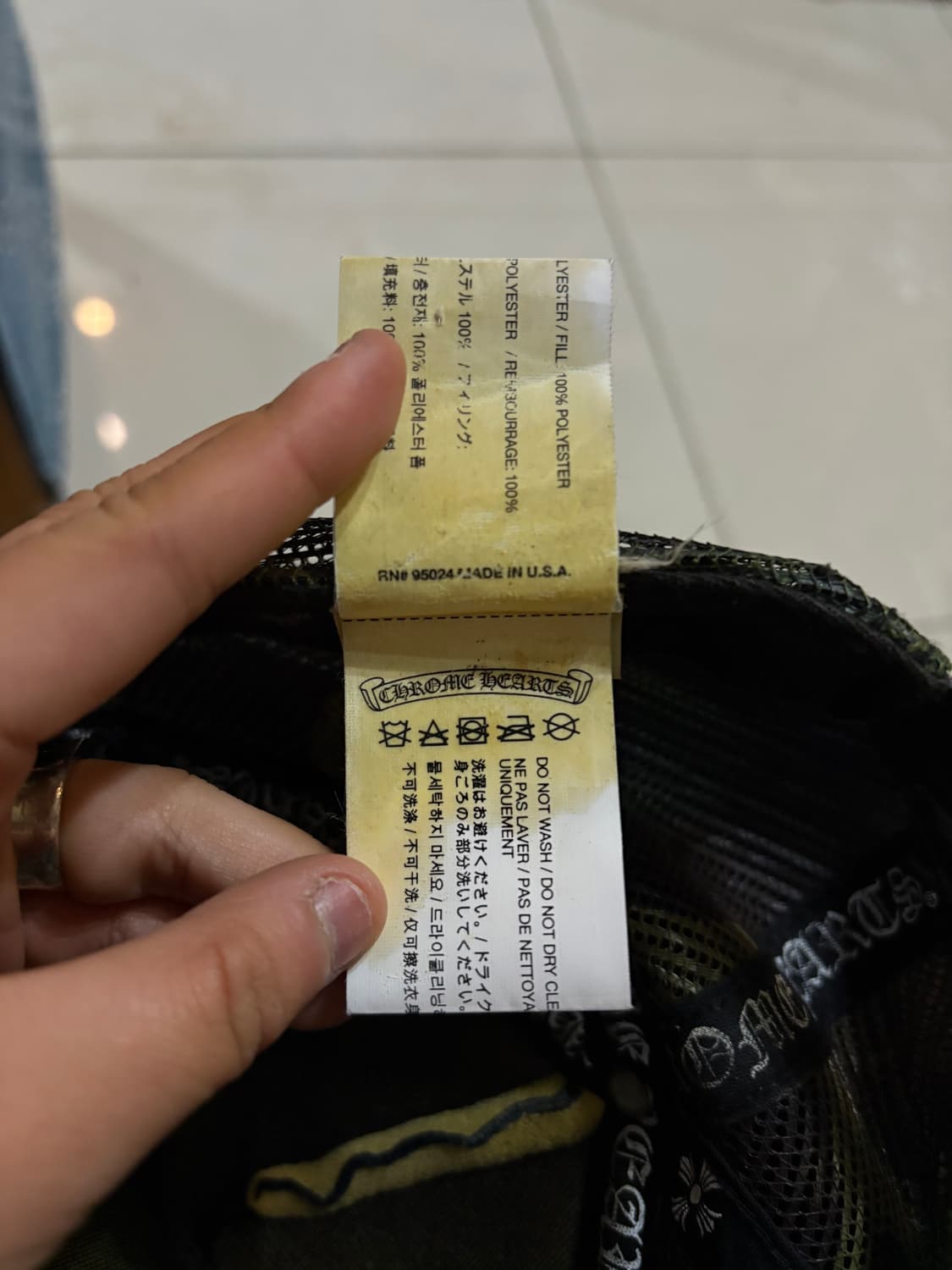 00s Chrome Hearts 크롬하츠 ch로고 카모 레이어드 메쉬캡 상품이미지7