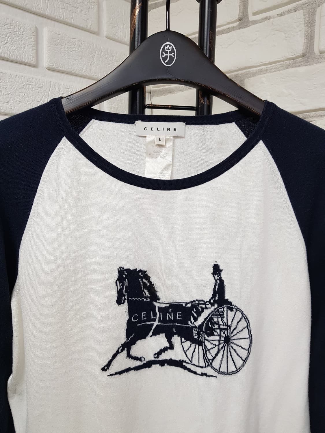 [L/66/정품] 셀린느 마차로고 롱슬리브 상품이미지2