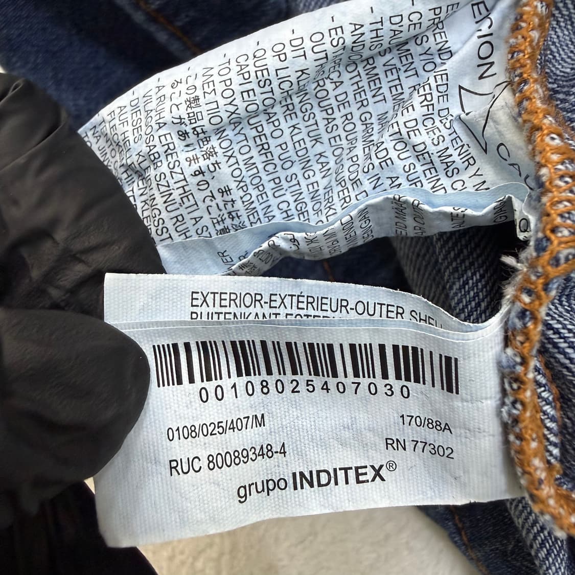 M 자라 데님 반팔 셔츠 원피스 0317T 상품이미지4