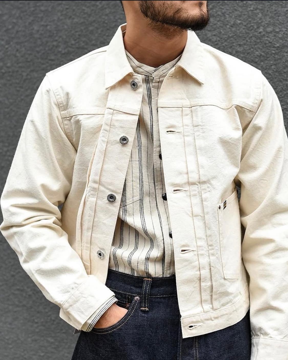 [44]트로피클로딩 Lot.2805N Natural Duck 트러커 자켓 상품이미지3