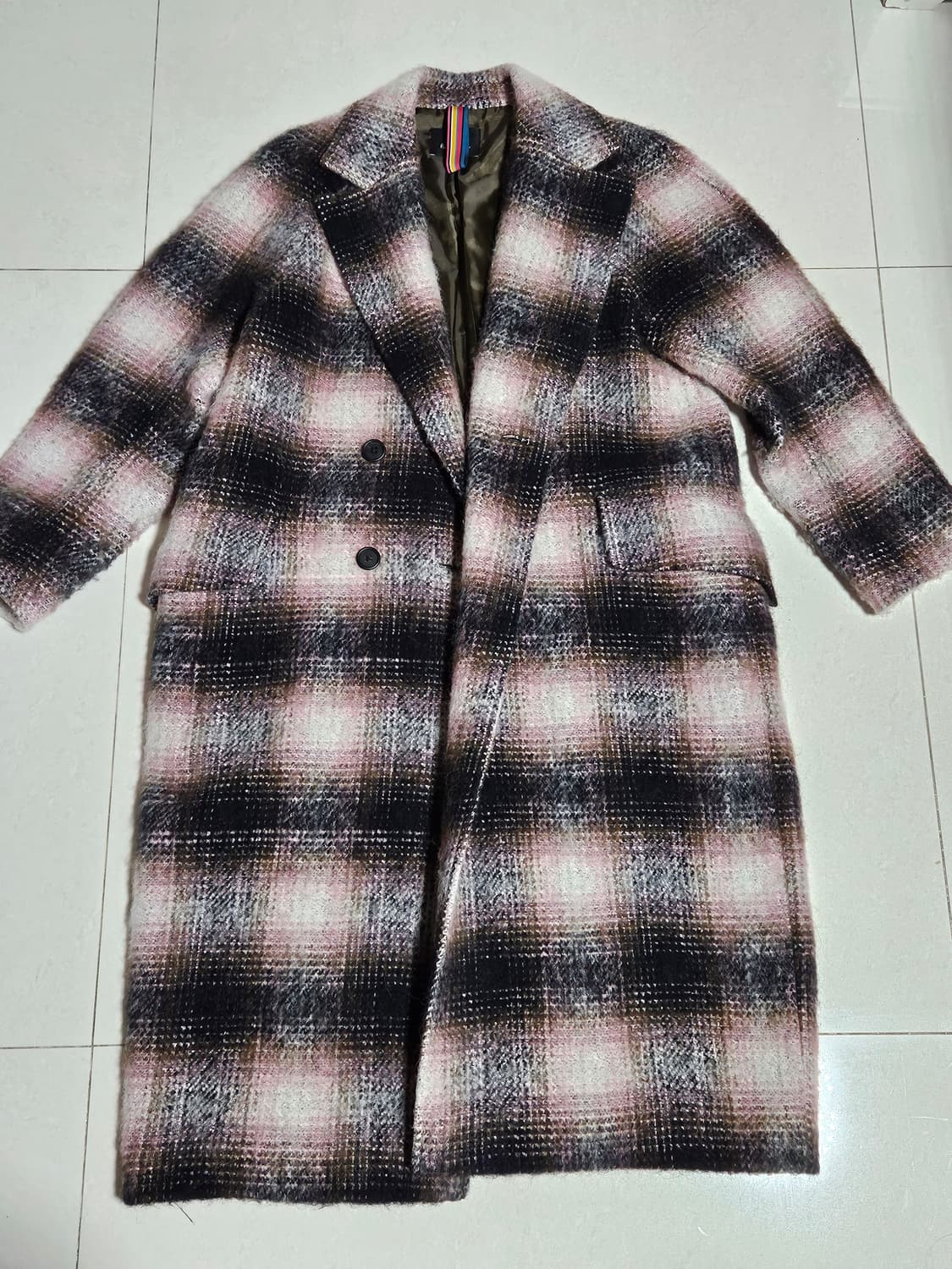 폴스미스 알파카 체크 코트 상품이미지1