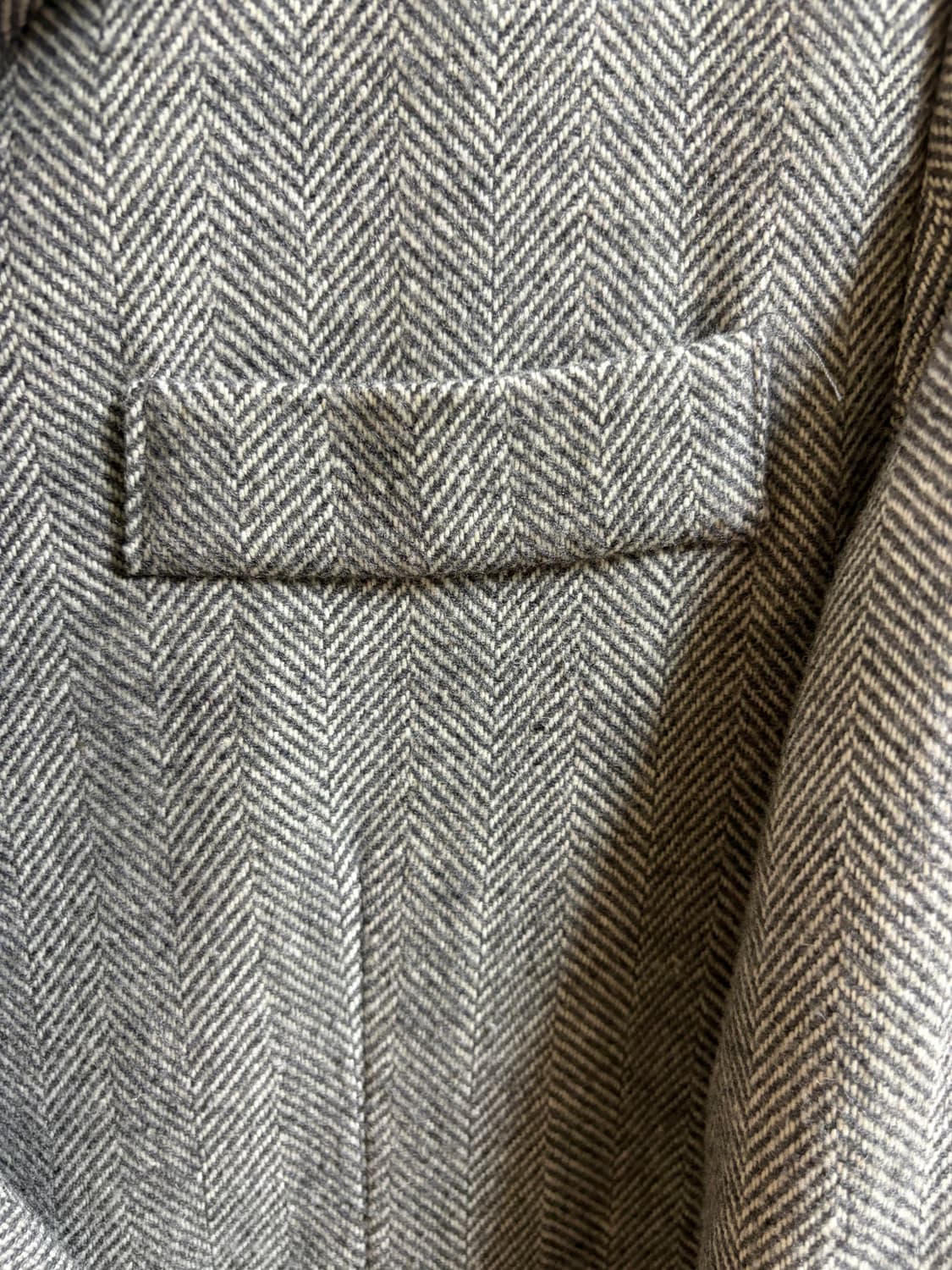 빈티지 하이 퀄리티 헤링본 더블 코트 상품이미지5