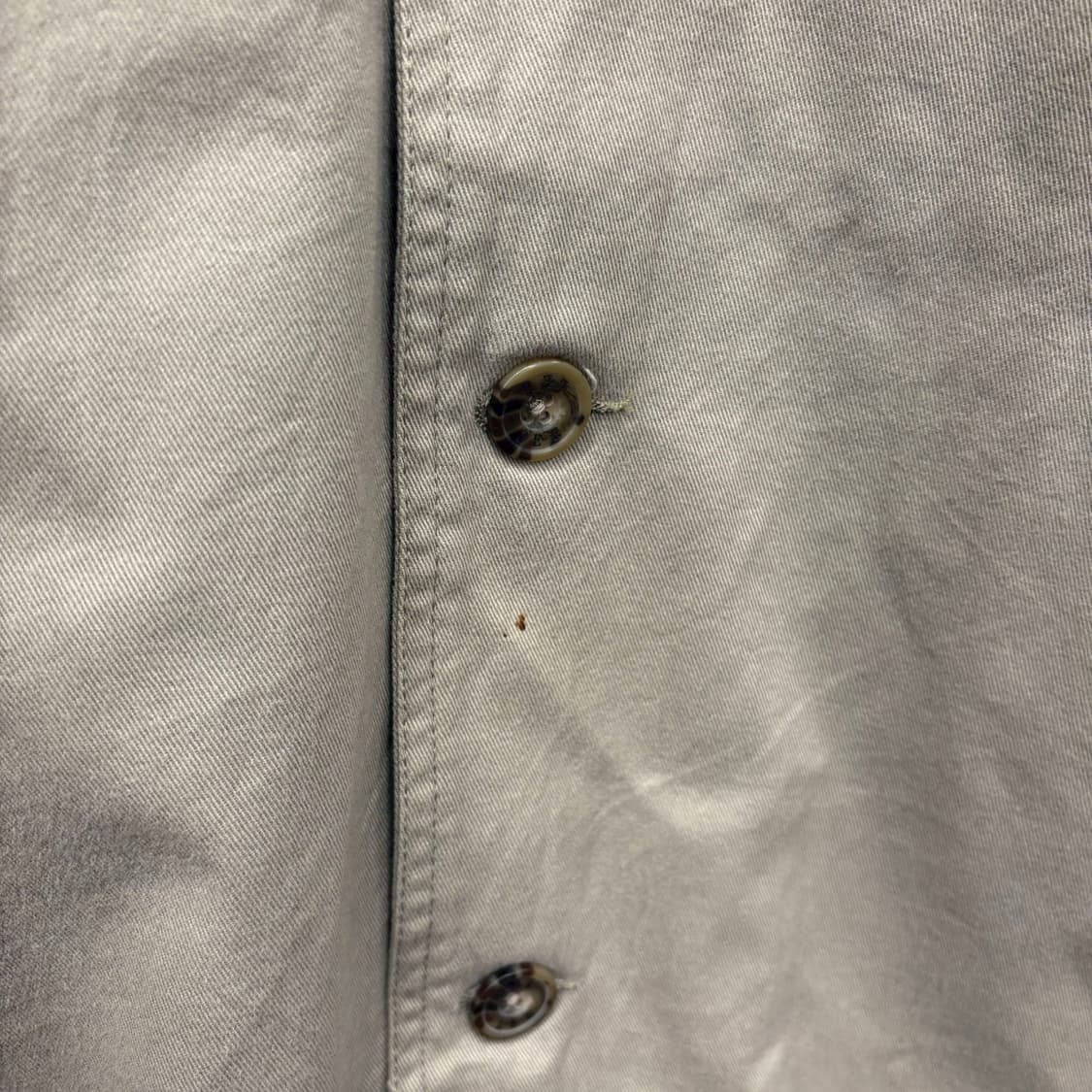 LEE 코튼 워크 자켓 브라운 레더 배색 카라 로고 자수 디테일 베이지 상품이미지9