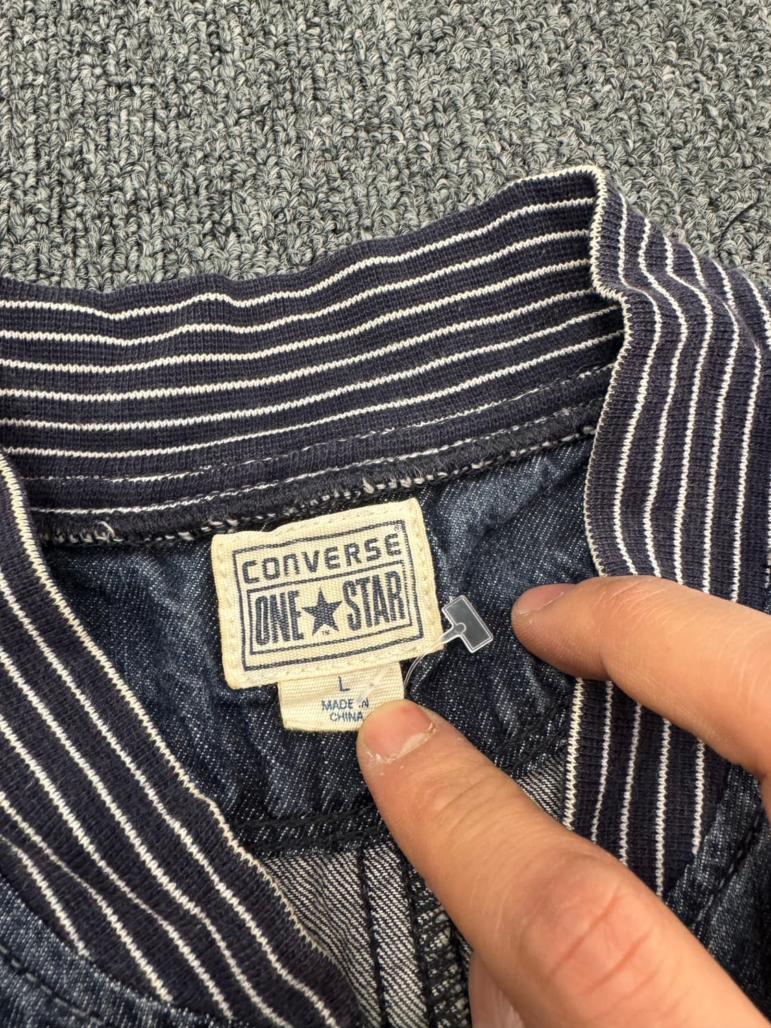 컨버스 빈티지 여성 y2k 워싱 데님집업 자켓 상품이미지3