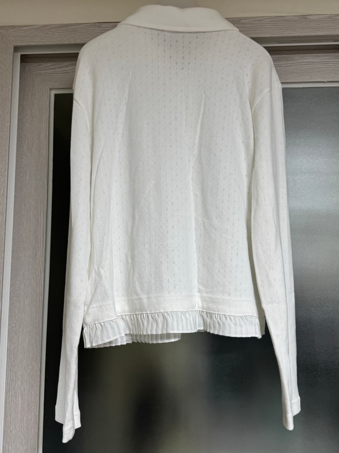 오헤시오 round collar frill 라운드 프릴 티셔츠 상품이미지5