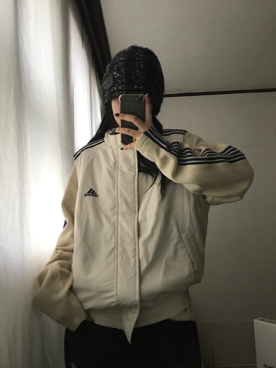 아디다스 00s 아이보리 조끼패딩 상품이미지1