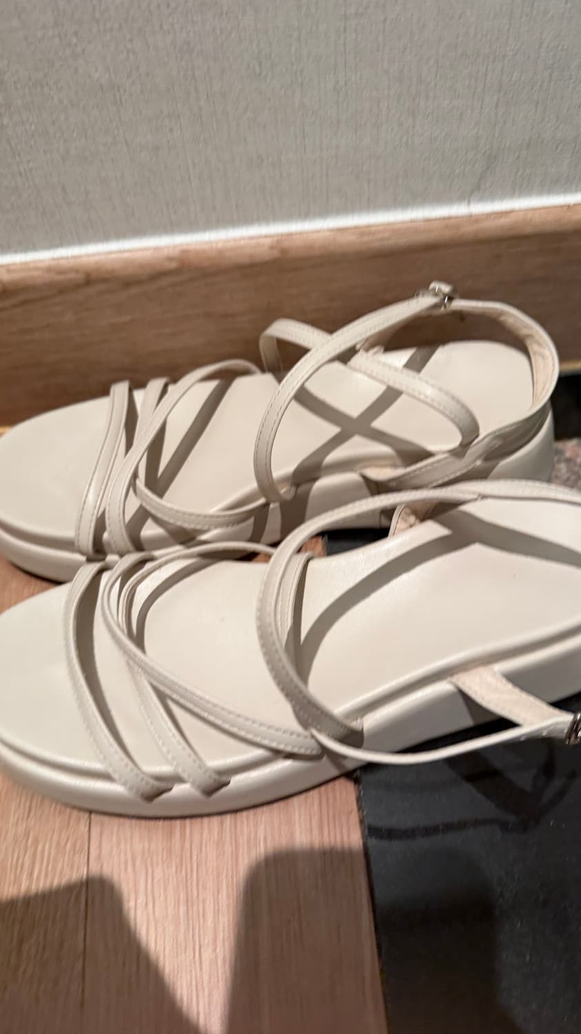 마크모크 스트랩 플랫폼 샌들 5cm 아이보리 상품이미지3