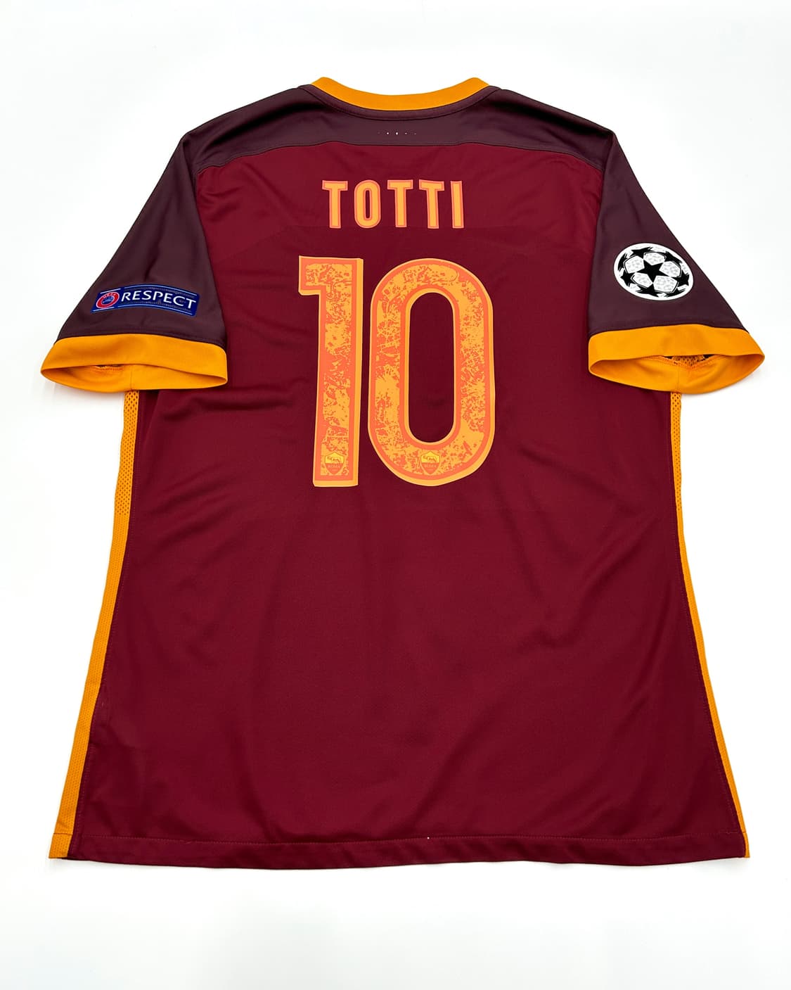 (어센틱) 나이키 15-16 AS 로마 홈 챔스킷 토티 상품이미지2