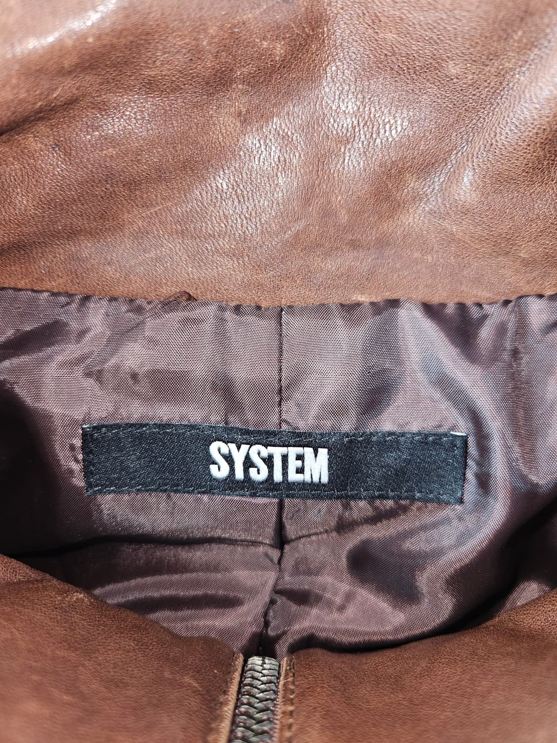 SYSTEM 시스템옴므 양가죽 램스킨 바이커 레더자켓 가죽 라이더 100 상품이미지3