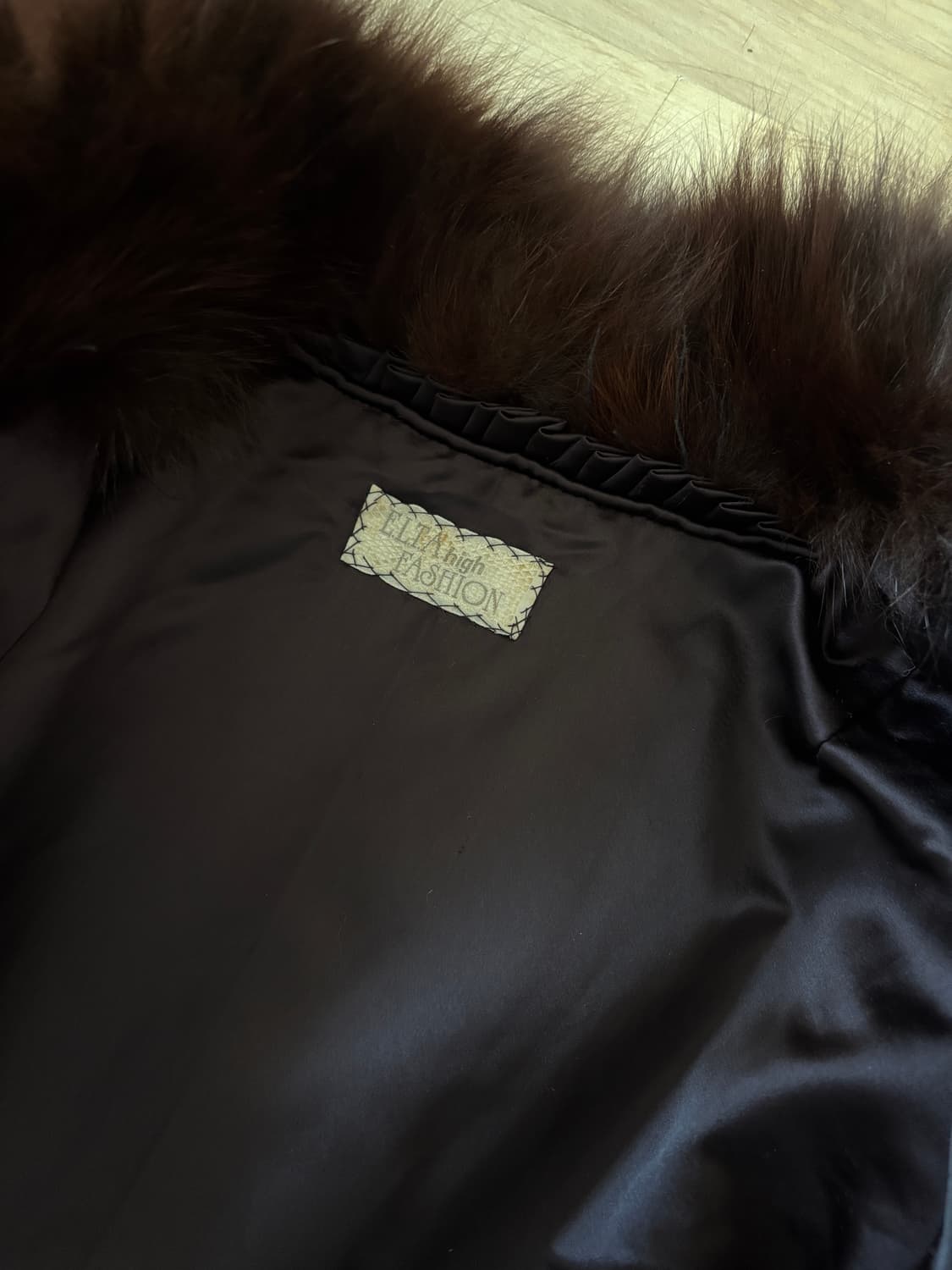 브라운 리얼 폭스자켓 상품이미지4