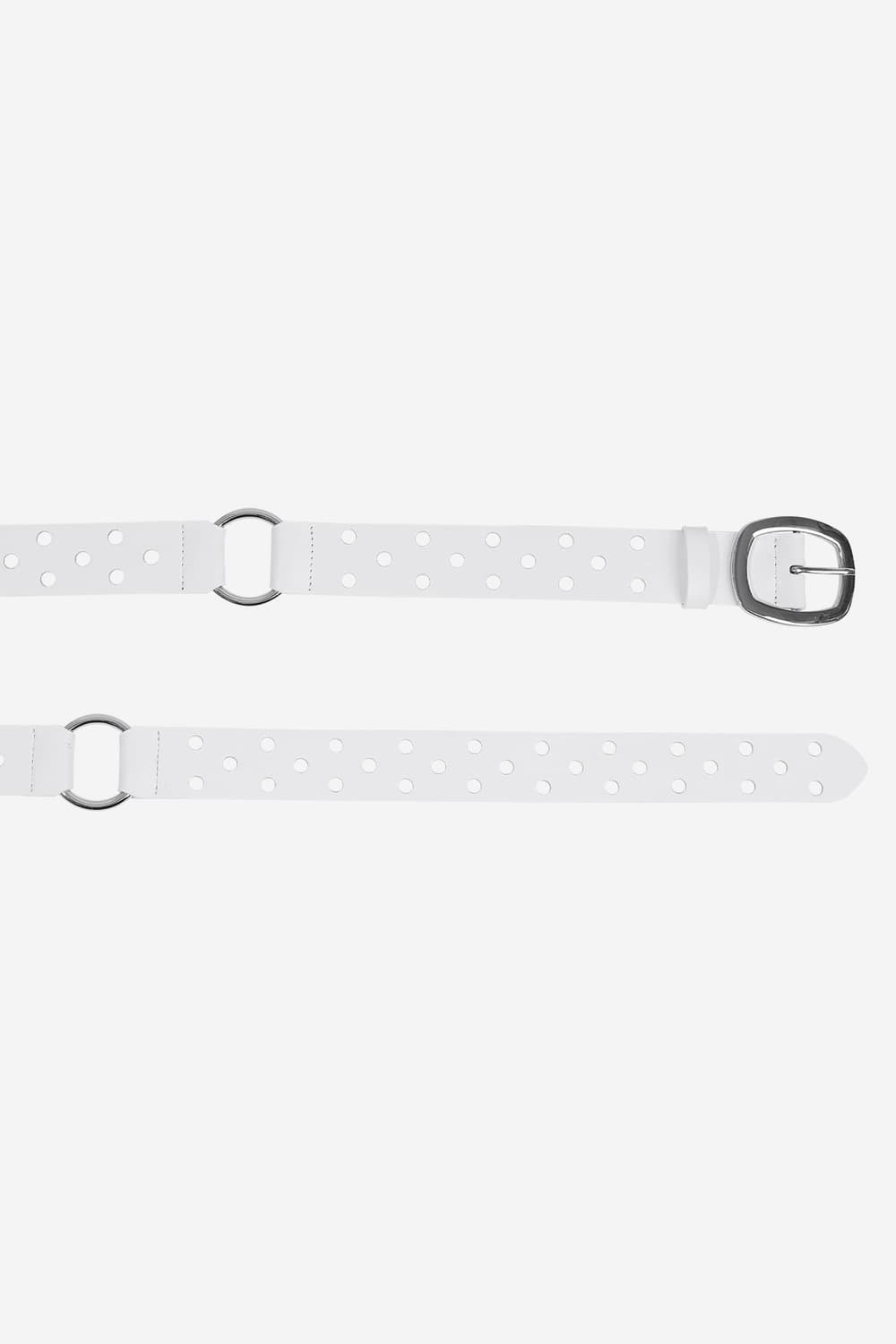 세릭 TWO RING HOLE BELT / WHITE 상품이미지4