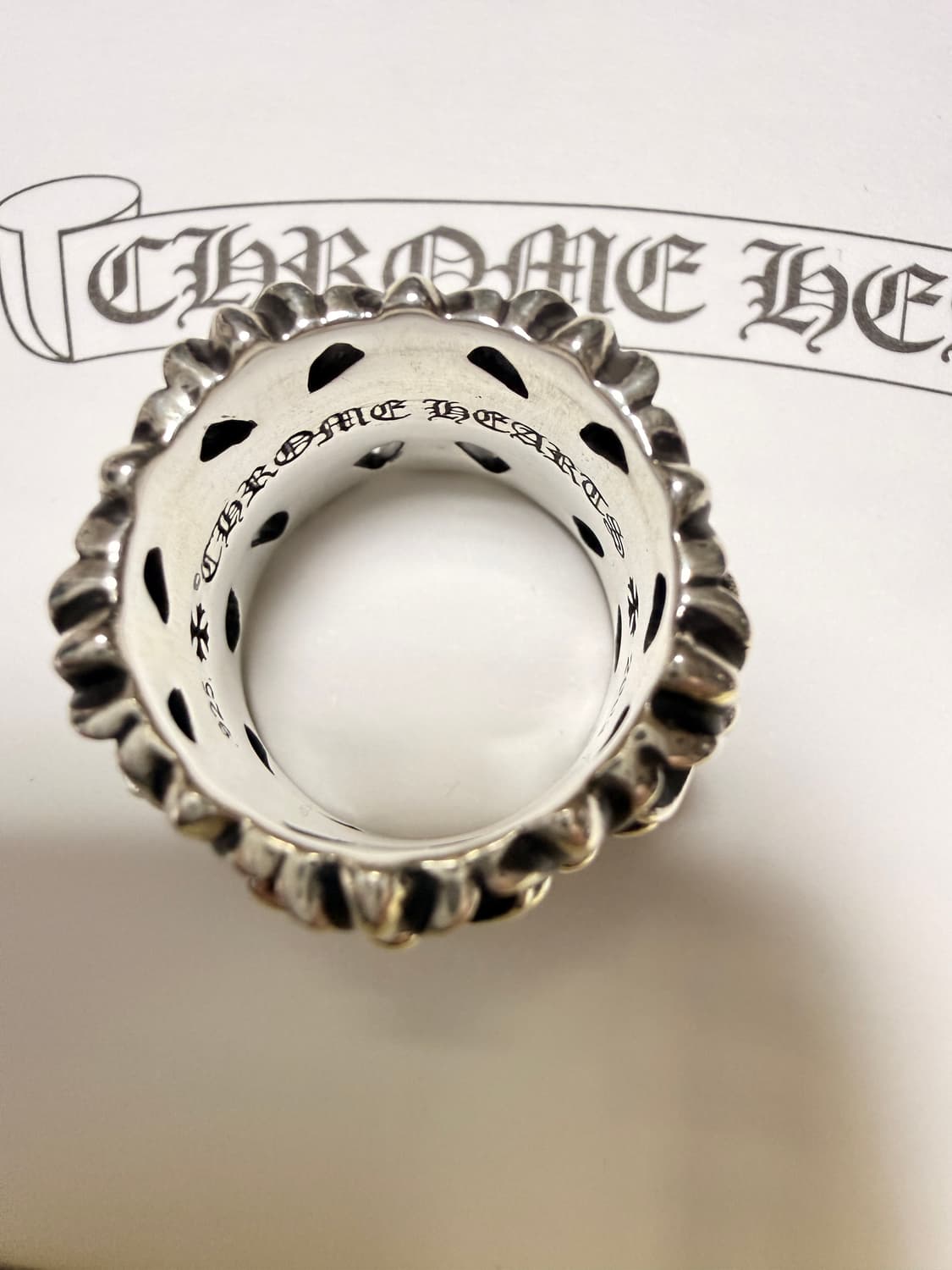 크롬하츠 세메터리 실버 링 상품이미지3