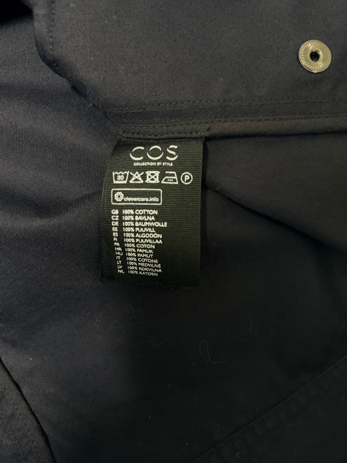 [XS] COS 네이비 블루종 자켓 상품이미지4