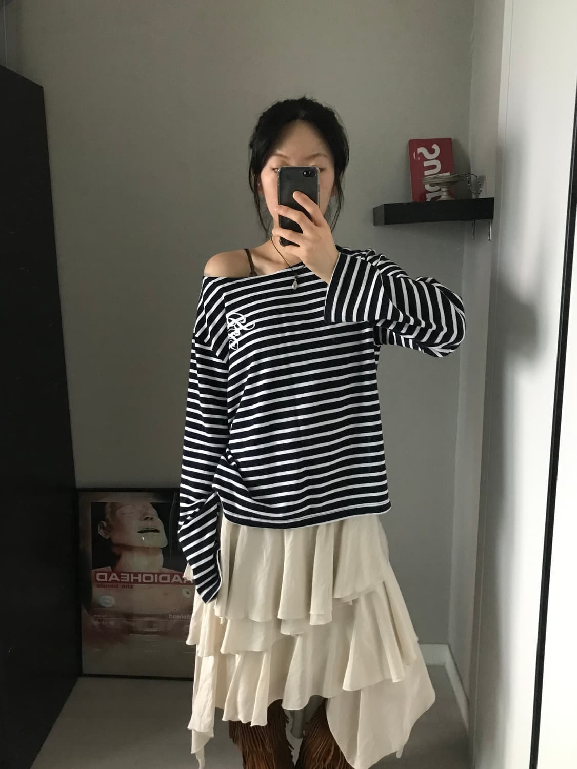 렉토 보트넥 스트라이프 롱슬리브티 상품이미지2