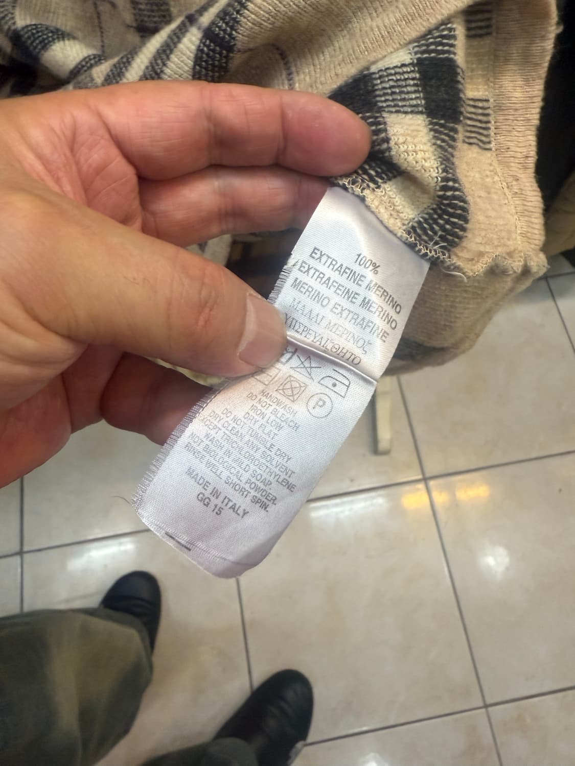 100-105 정품 버버리 노바체크 니트 팝니다 상품이미지3