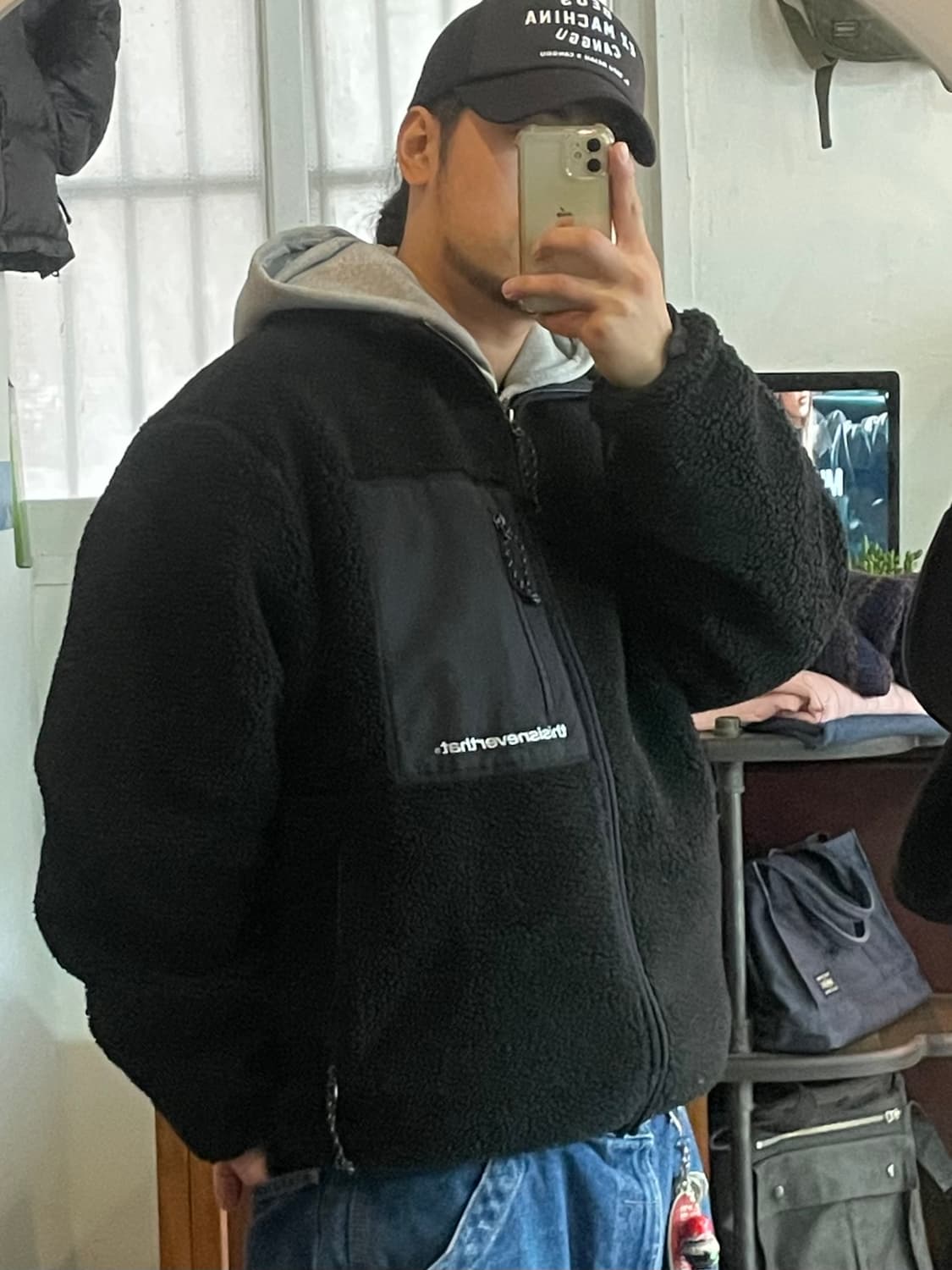 Thisisneverthat 플리스 블랙 L 상품이미지3