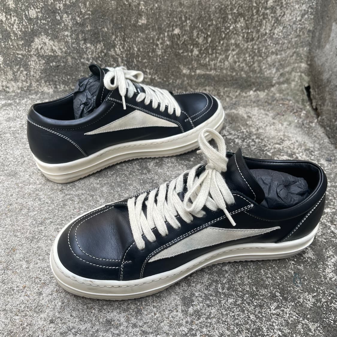 [40] Rick Owens Vintage 레더 스니커즈 (260) 상품이미지4