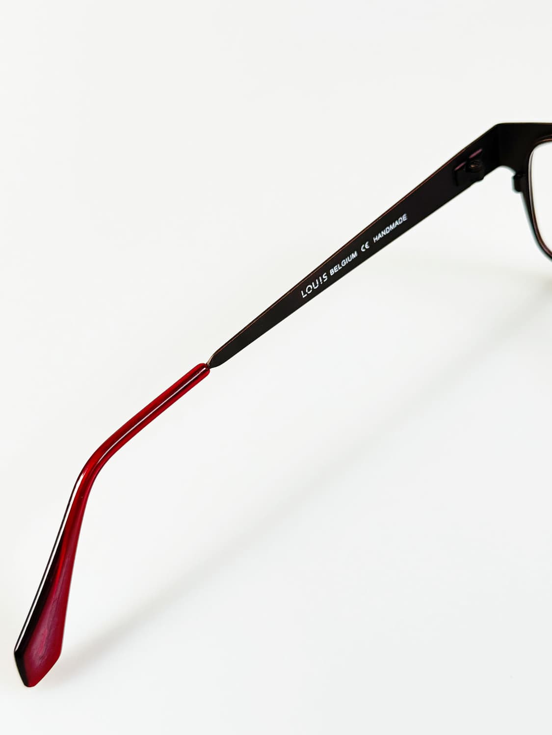 유럽제 LOUIS BELGIUM 레드 메탈 스퀘어 빈티지 안경 상품이미지7