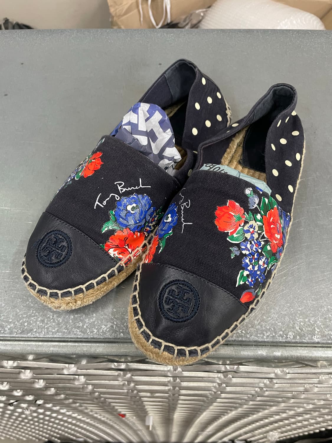 토리버치 컬러블록 에스파듀 스니커즈 8.5 상품이미지2