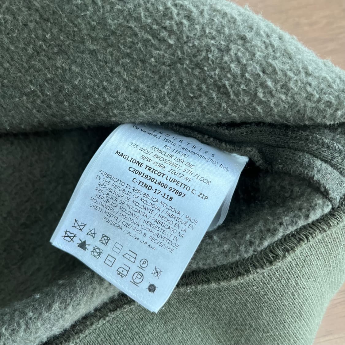 몽클레어 풀오버 하프집업 니트 M 상품이미지7