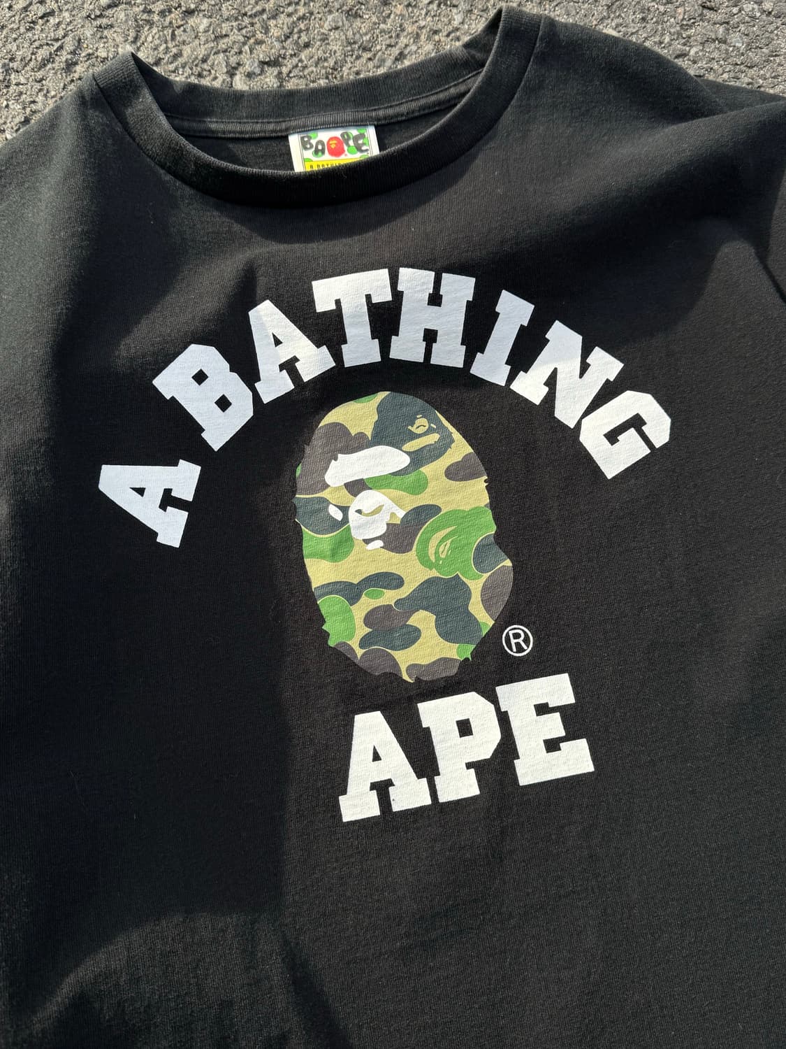 베이프 카모 컬리지 반팔티셔츠  상품이미지2