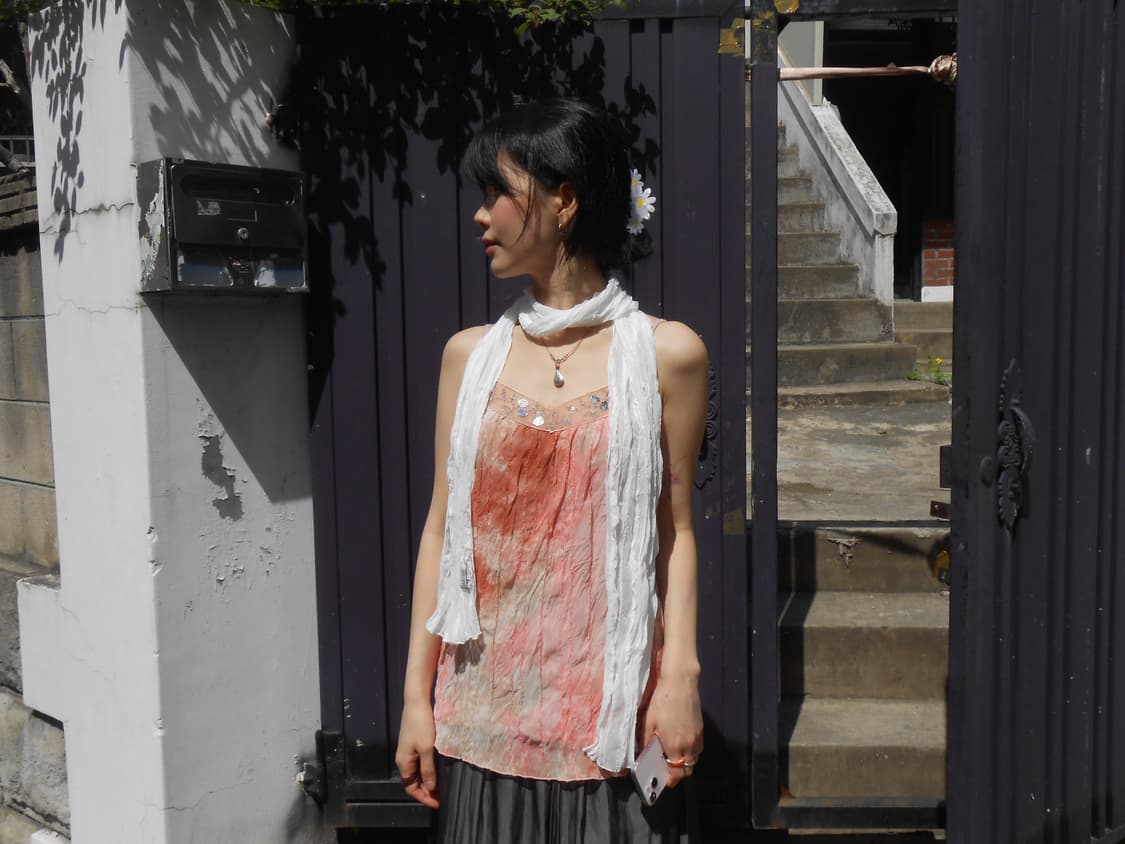 Cloudy White Scarf 상품이미지7