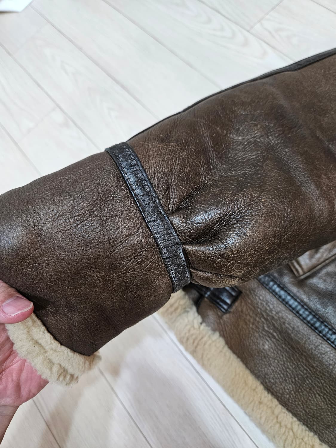 b-3 폭격기 무스탕 양가죽 XL 상품이미지5