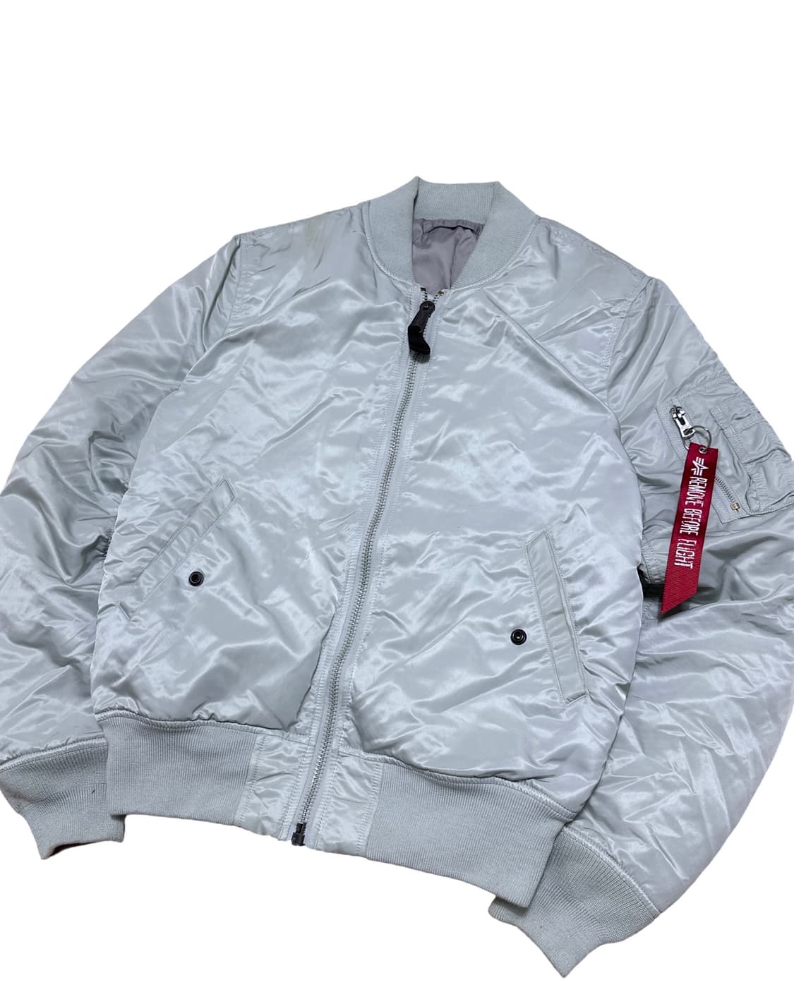 알파인더스트리 MA-1 라이트 그레이 항공점퍼 상품이미지2