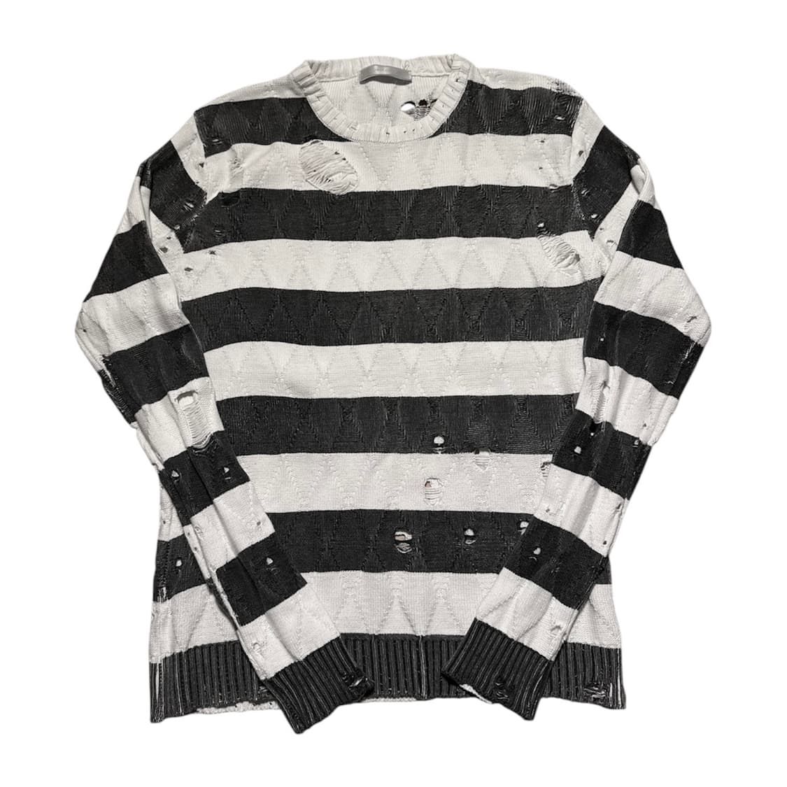 SS02 Modern Age Distressed Knit 넘버나인 상품이미지1