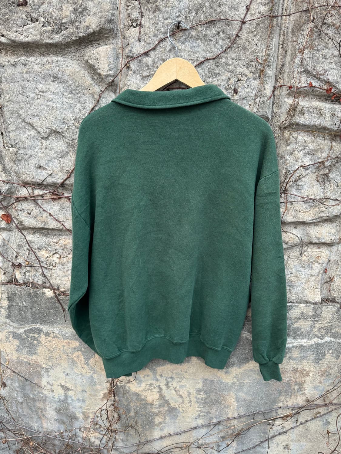 00s 저지스 러셀 하프집업 빈티지 자수 웜업 페이딩 스웻 셔츠 맨투맨 상품이미지2