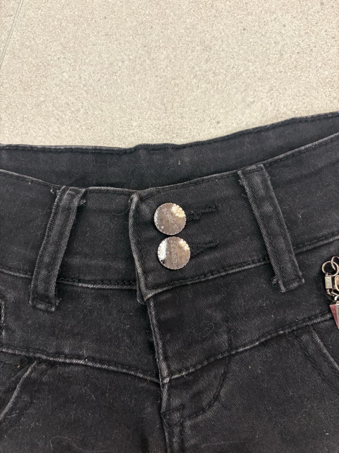 y2k 사이드 레이스 데님 팬츠 상품이미지4