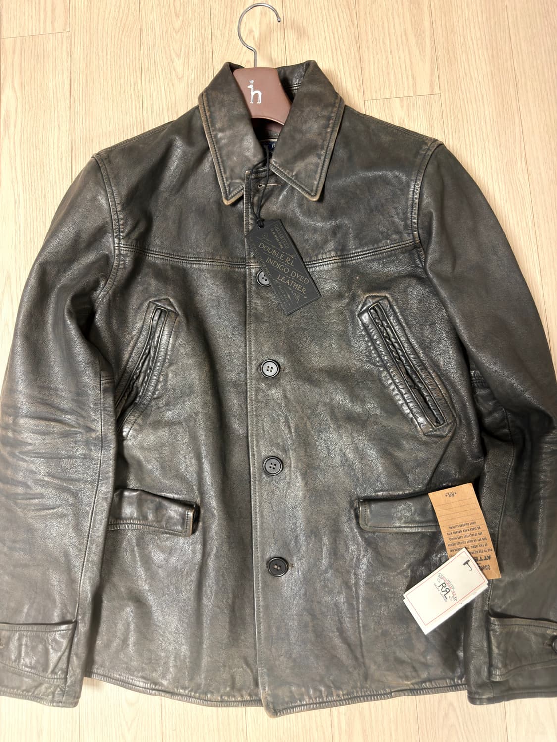 RRL 인디고 레더 카코트 팝니다. 상품이미지1