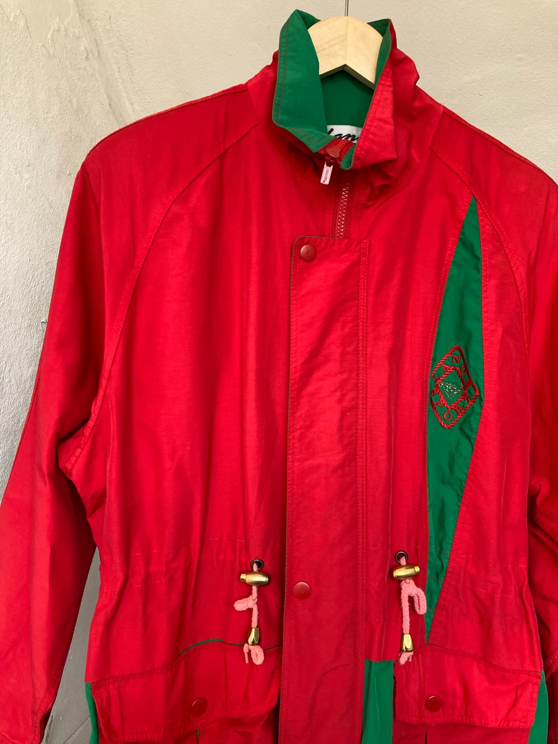 레트로 바람막이 하프 버튼 코트/집업 상품이미지2