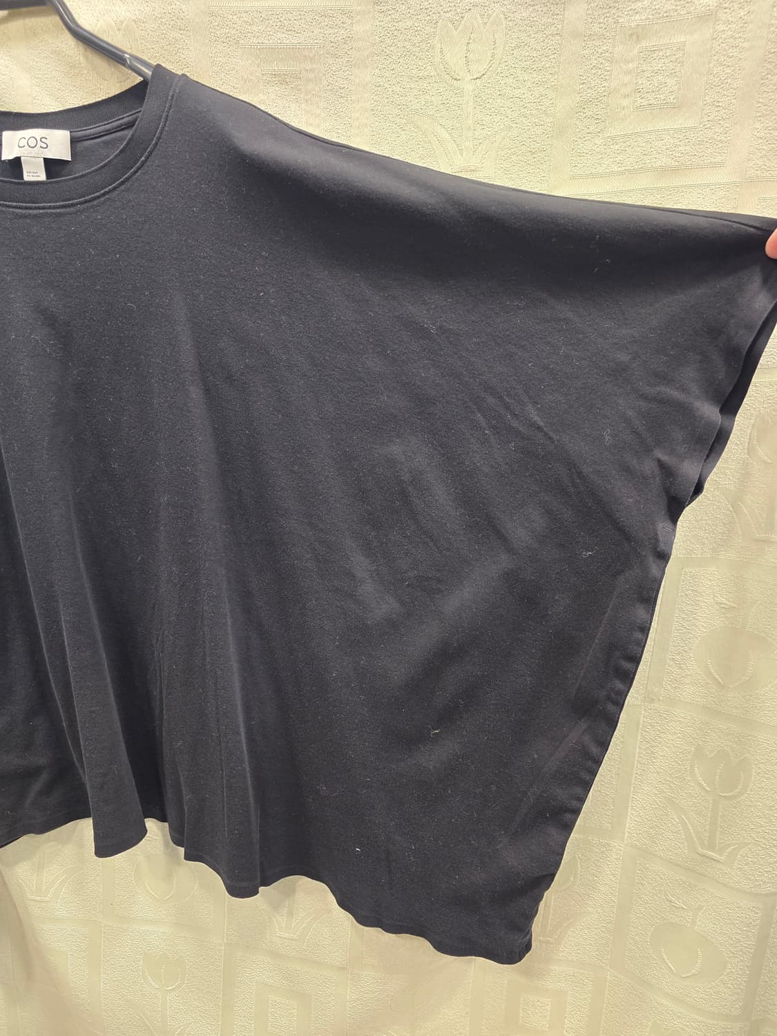 코스 COS 블랙 코튼 박시 티셔츠 프리사이즈 상품이미지3