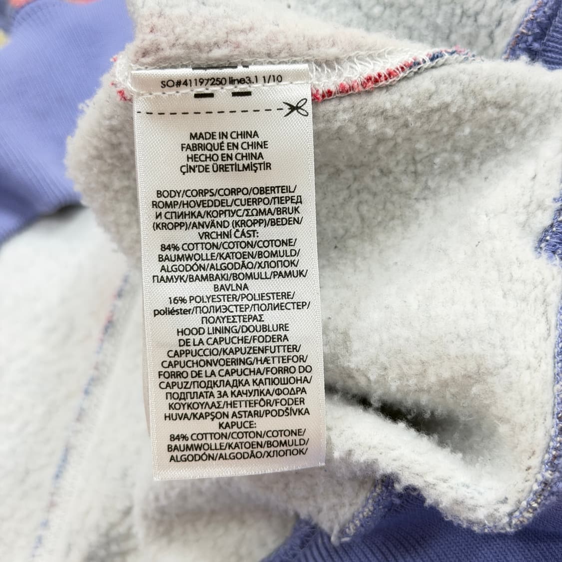 폴로 랄프로렌 신형 QR 패치워크 스웻 기모 후드티 XL 상품이미지6