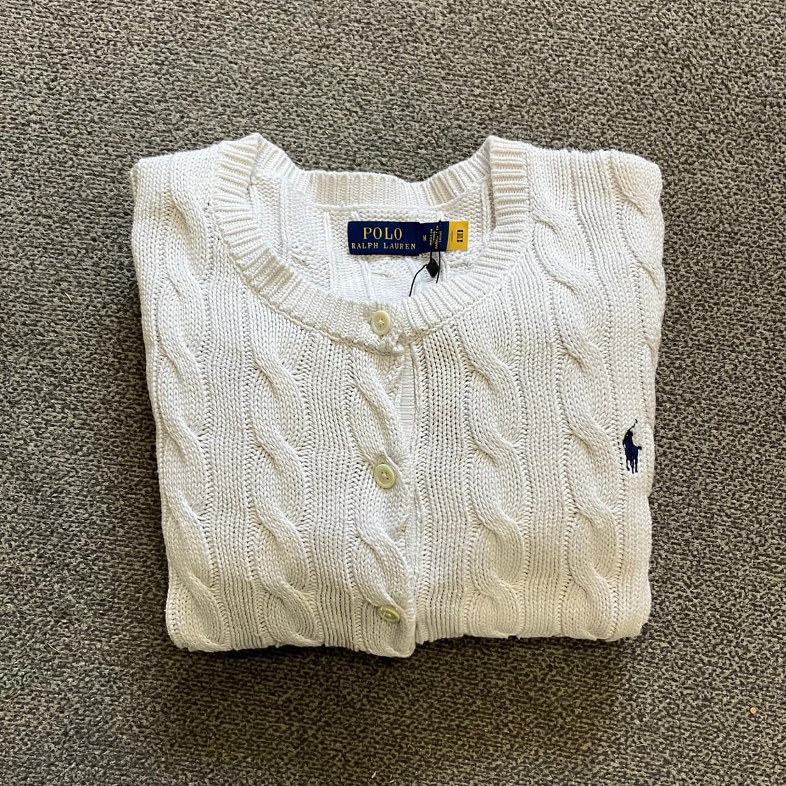 326 폴로 꽈배기 케이블 니트 가디건 상품이미지1