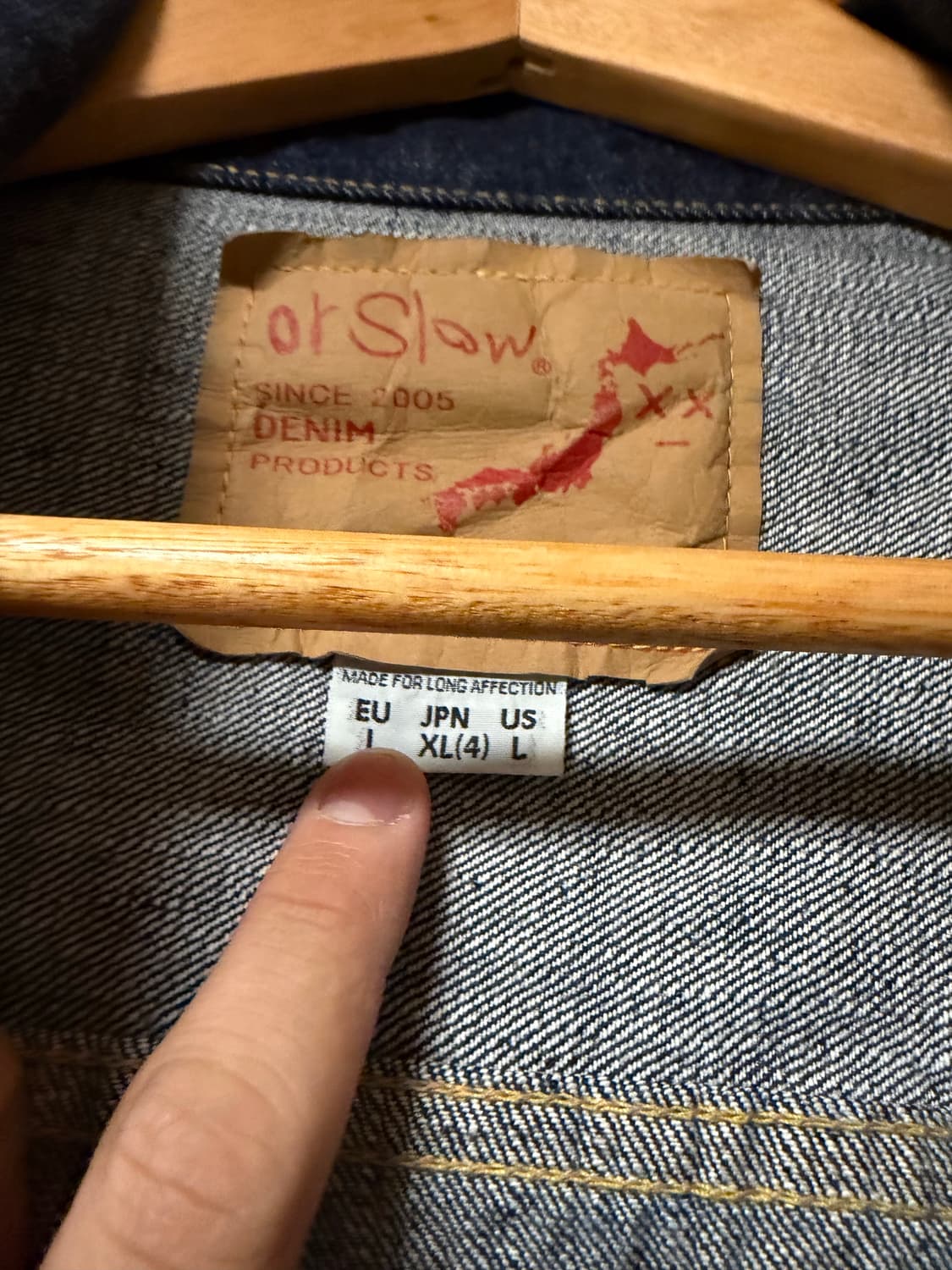 오어슬로우 데님 자켓 type2 원워시 4 상품이미지2