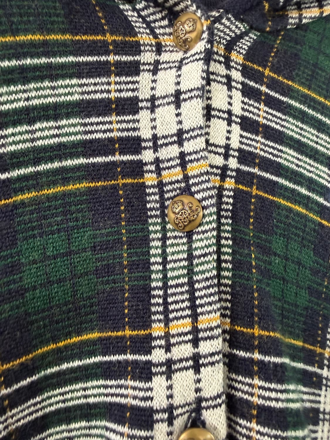 폴로 랄프로렌 키즈 체크 니트 케이프 5t (여자44) 거의새것 상품이미지5