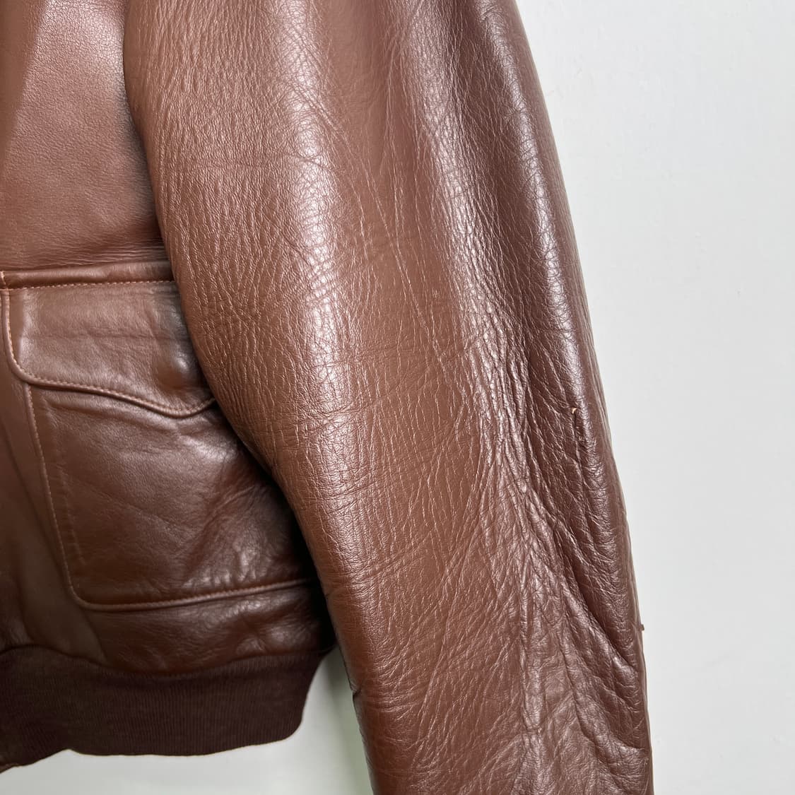 J.A. Dubow 복각 A-2 레더 플라이트 자켓 38 상품이미지8