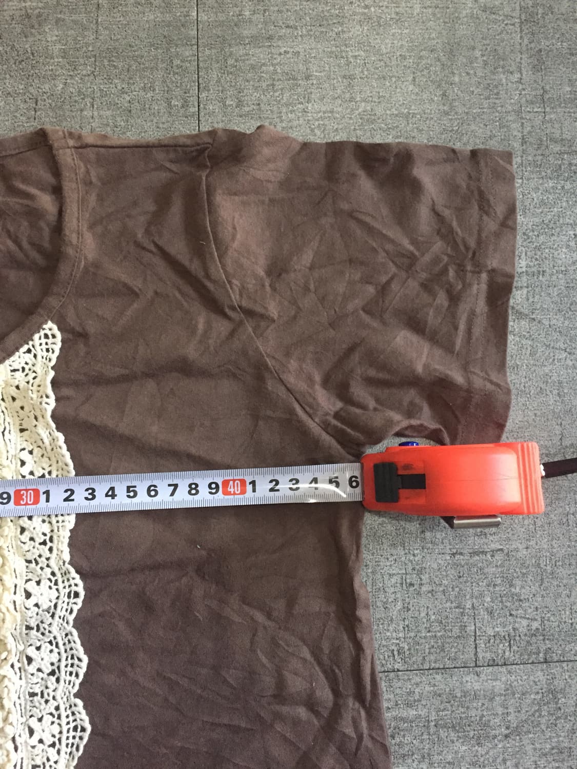 일본빈티지 Inhz 하구미모리걸 바선생 초코대대장 플라워디테일 반팔티셔츠 상품이미지2